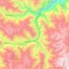 Palca topographic map, elevation, terrain