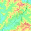 Bangalow topographic map, elevation, terrain