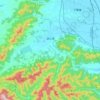 湖㳇镇 topographic map, elevation, terrain