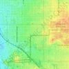 West University topographic map, elevation, terrain
