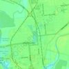 Ellis Lake topographic map, elevation, terrain