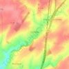 Combles topographic map, elevation, terrain
