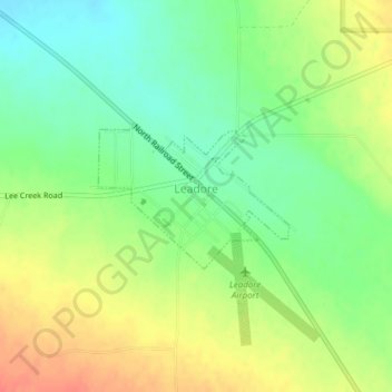 Leadore topographic map, elevation, terrain