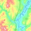 Bradford topographic map, elevation, terrain