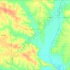 Bangor Township topographic map, elevation, terrain