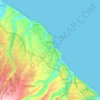 Ortona topographic map, elevation, terrain