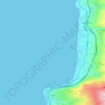 Jieh topographic map, elevation, terrain