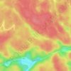 Woods Lake topographic map, elevation, terrain