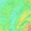 La Saône topographic map, elevation, terrain