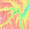 Queropalca topographic map, elevation, terrain