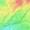 Yakkasaray district topographic map, elevation, terrain