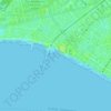 Port Melbourne Beach topographic map, elevation, terrain