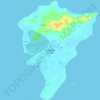 Cagbalete Island topographic map, elevation, terrain