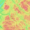 Lac-Huron topographic map, elevation, terrain