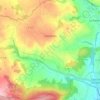 Gandelain topographic map, elevation, terrain