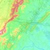 Albemarle County topographic map, elevation, terrain