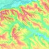 Hudești topographic map, elevation, terrain