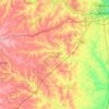 Dinwiddie County topographic map, elevation, terrain