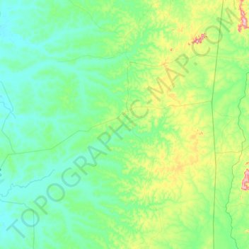 Cristalândia topographic map, elevation, terrain