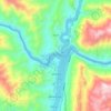 Phường Sông Đà topographic map, elevation, terrain