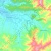 Olmué topographic map, elevation, terrain