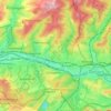 West topographic map, elevation, terrain