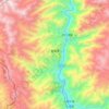 鲁掌镇 topographic map, elevation, terrain