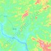 Galiléia topographic map, elevation, terrain