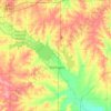 Coffey County topographic map, elevation, terrain