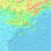 Quảng Ninh Province topographic map, elevation, terrain
