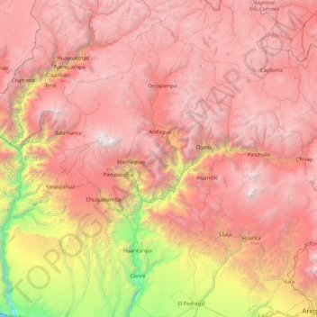 Castilla topographic map, elevation, terrain