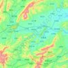 永新县 topographic map, elevation, terrain