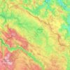 Pljevlja Municipality topographic map, elevation, terrain