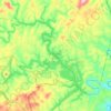 Philpott Lake topographic map, elevation, terrain