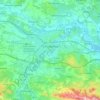 Carcasona topographic map, elevation, terrain