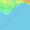 Capitola topographic map, elevation, terrain