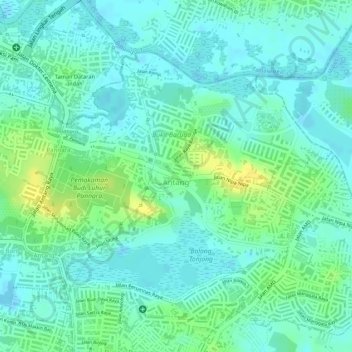 Antang topographic map, elevation, terrain