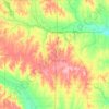 Cloud County topographic map, elevation, terrain
