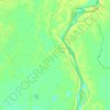 Danubyu topographic map, elevation, terrain