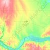 Bon Homme County topographic map, elevation, terrain