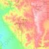 Badgingarra topographic map, elevation, terrain