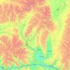 尼木县 topographic map, elevation, terrain