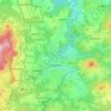 Kaplice topographic map, elevation, terrain