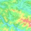 Bandipur topographic map, elevation, terrain