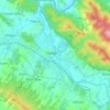Sanok topographic map, elevation, terrain
