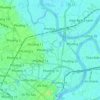 Quận Bình Thạnh topographic map, elevation, terrain