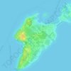 South Bass Island topographic map, elevation, terrain