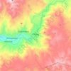 Chivay topographic map, elevation, terrain