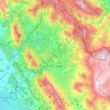 Zall-Bastar topographic map, elevation, terrain