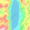 程海 topographic map, elevation, terrain